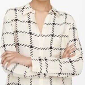 Anine Bing Aspen Heritage Check blouse